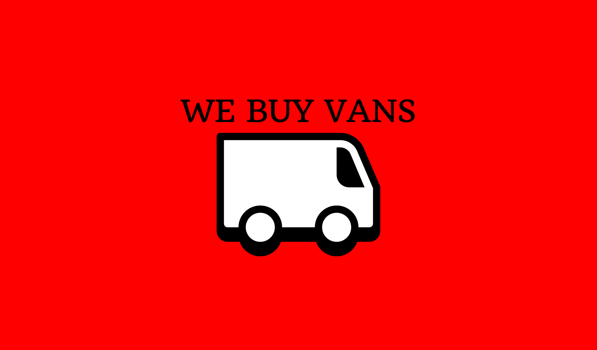 We Buy New Van
